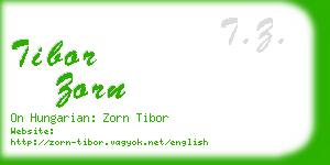 tibor zorn business card